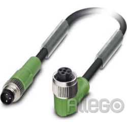 Sensor-Aktorkabel 3p 0,3m M12 Female abgew M8 PUR