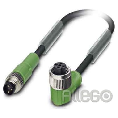 Bild: Sensor-Aktorkabel 3p 0,3m M12 Female abgew M8 PUR