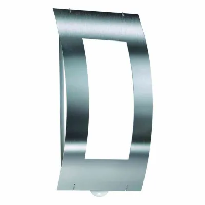 CMD Wandleuchte 37/BM Sensorleuchte | Außenleuchte E27 max. 75W | Edelstahl | Opalglas | IP44 | 350x170x110 mm