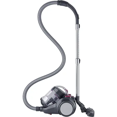 SEVERIN Bodenstaubsauger CY 7089 | beutellos | 800W | HEPA 13 Filter | 2,1l | 9m Radius | Parkettdüse | schwarz/rot