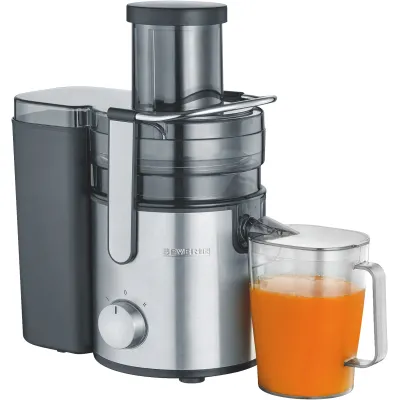 SEVERIN Entsafter ES 3570 | 800W | XXL Einfüllschacht Ø8,5cm | 1,1L BPA-freier Saftbehälter | Edelstahl Schwarz