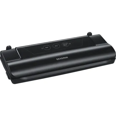 Severin Vakuumiergerät FS 3610 | Vakuumierer Lebensmittel One Touch | 28 cm Breite | Cutter | inkl. 10 Beutel | schwarz