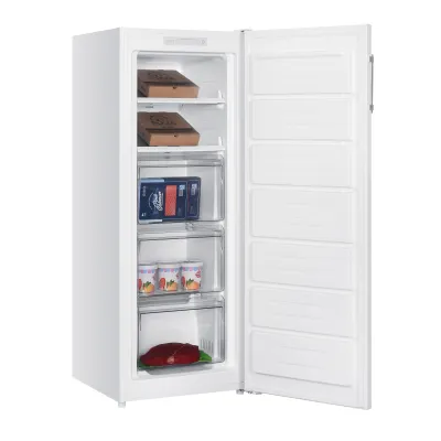 SEVERIN Stand-Gefrierschrank GS 8868 | NoFrost | 161 l | Super-Gefrieren | EEK C | 54x143x60 cm | Weiß