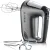 Bild: SEVERIN Handmixer HM 3832 | 400W | 5 Stufen | Edelstahl Rührbesen & Knethaken | Soft-Touch | grau-schwarz