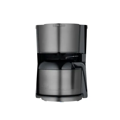 SEVERIN Filterkaffeemaschine KA 9343 | Thermokanne | 8 Tassen | 1000 Watt | Schwenkfilter | Dark Inox