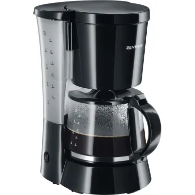 SEVERIN Filterkaffeemaschine KA 4479 | 10 Tassen | 1,4l Glaskanne | Schwenkfilter | Warmhaltefunktion | Schwarz