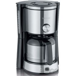 Severin KA4845 schwarz-Edelstahl geb. Kaffeeautomat 10Ts, Aromaw, Thermo,