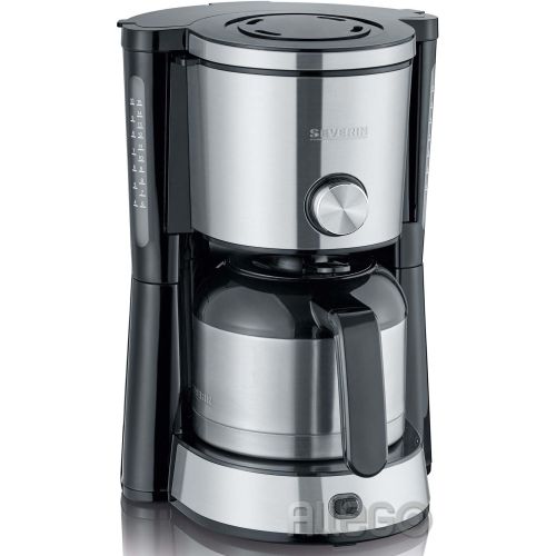 Bild: Severin KA4845 schwarz-Edelstahl geb. Kaffeeautomat 10Ts, Aromaw, Thermo,