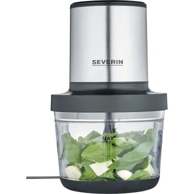 SEVERIN Universalzerkleinerer KM 3867 | 400 W | 1.000 ml Glasbehälter | 4-Klingen Edelstahlmesser | 2 Stufen