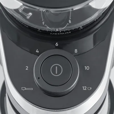 SEVERIN Kaffeemühle KM 3880 | elektrisch mit Scheibenmahlwerk | 30 Mahlgrade | 240g Bohnenbehälter | Edelstahl | schwarz