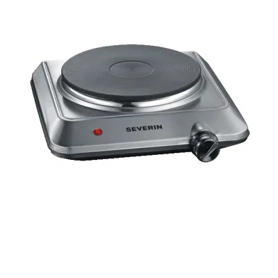 SEVERIN Einzelkochplatte KP 1092 | Elektro-Kochplatte 1.500 Watt | stufenlose Temperaturregelung | Edelstahl | Ø18 cm