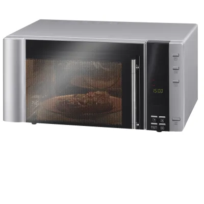 Severin Mikrowelle Kombi MW 7775 | Mikrowelle mit Grill & Heißluft 900W 30L | 10 Programme | Edelstahl silber