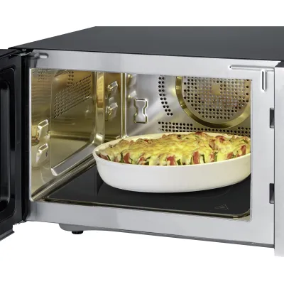 SEVERIN Kombi-Mikrowelle MW 7777 | Mikrowelle mit Grill & Heißluft | 25L | 900W | Keramikboden | 8 Programme