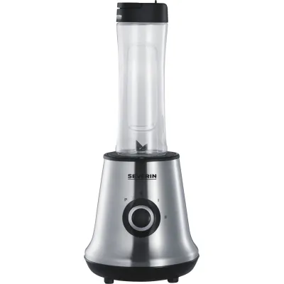 SEVERIN Standmixer SM 3737 | 1L Glas | 500W | Ice-Crush | Pulsfunktion | Edelstahl/Schwarz | Smoothie Maker