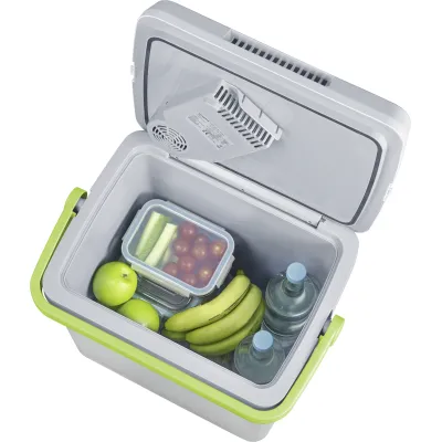 SEVERIN Kühlbox elektrisch TKB 2924 | 19L | 58W | 230V & 12V | Kühlen & Warmhalten | ECO-Funktion | grün/grau