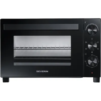 Severin Toastofen TO 2075 | 30 l Garraum | Umluft | Ober-/Unterhitze regelbar | 1600 Watt | Timer | Drehspieß