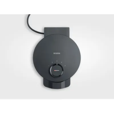 SEVERIN Waffeleisen WA 2116 Black Line | Herz-Waffeln | 1000 W | Temperaturregler | PFAS-frei | Antihaft | schwarz