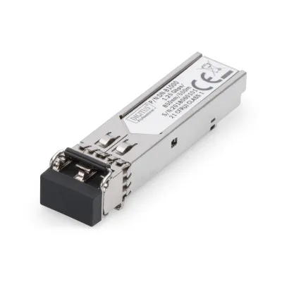 DIGITUS SFP Modul DN-81000 | 1,25 Gbps | Multimode LC Duplex | bis 550m Reichweite | 850nm | Mini GBIC Transceiver