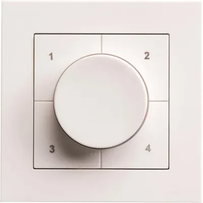 SG Leuchten LED-Dimmer 820414 | Tunable White Phasenabschnitt | Drehknopf | Bluetooth App-Steuerung | Aufputz | Weiß