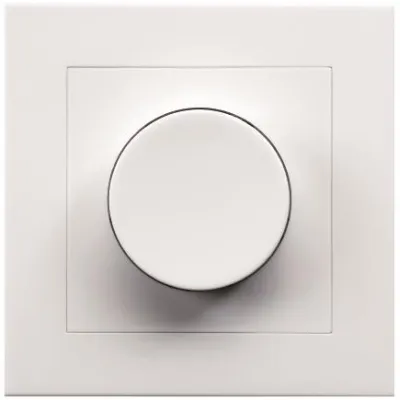 SG Leuchten LED-Dimmer Unterputz 820410 | LEDDIM 400 | 400 VA | 230V | 1-polig | Drehknopf | Phasenabschnitt | weiß