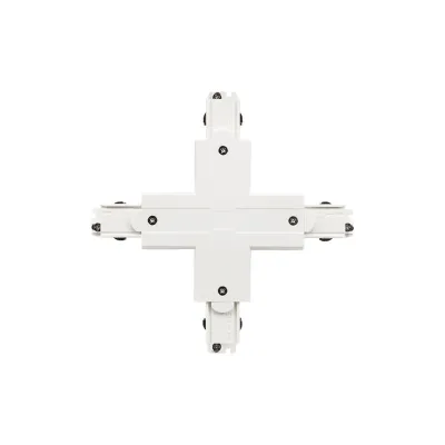 SG LEUCHTEN Stromschienen X-Verbinder 312435 | 3-Phasen-System | ShopLine | Kunststoff | weiß | 166x166 mm