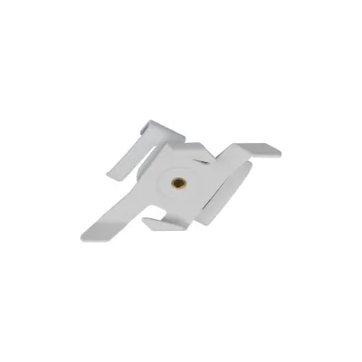 SG Leuchten Deckenhalterung 312438 | Shopline 3-T System | Befestigungssatz für T-Decke | Stahl | 90x60x10 mm | weiß