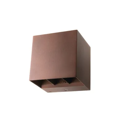 SG Leuchten LED-Wandleuchte Artes 641723 | 8W | 3000K warmweiß | IP65 | Aluminium | dimmbar | rost/corten | IK10