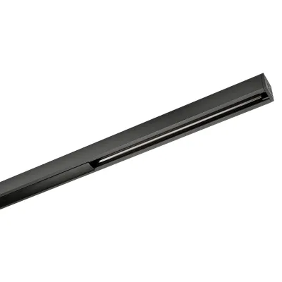 SG Leuchten Stromschiene 1-phasig 003162 | ZIP 230V | 2m | Aluminium matt | rechteckig | Anbaumontage | schwarz