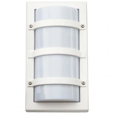 SG LEUCHTEN Wandleuchte TRIO 611520 | Außenleuchte E27 IP65 | 2 Schukosteckdosen | stoßfest IK10 | Aluminium | weiß-matt