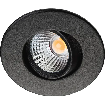 SG Leuchten LED-Downlight 907019 | Einbaustrahler Nano Tilt | 4W 2700K 240lm CRI90 | schwenkbar IP65 | schwarz