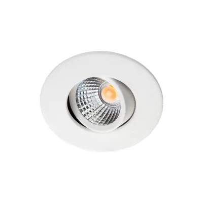 SG Leuchten LED-Einbaustrahler 907016 NANO TILT | 4W | 2700K warmweiß | 240lm | schwenkbar | IP65 | CRI 90+ | Weiß