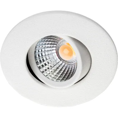 SG Leuchten LED-Einbaustrahler 907016 NANO TILT | 4W | 2700K warmweiß | 240lm | schwenkbar | IP65 | CRI 90+ | Weiß