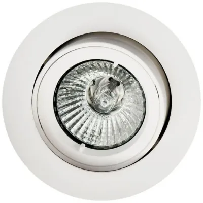 SG LEUCHTEN Einbaustrahler JUPITER 921910 | LED Downlight GU10 | 83mm Einbau | Alu weiß matt | IP23 | drehbar