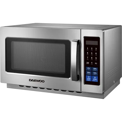 Daewoo Gastro-Mikrowelle CC347SI14 | 34 Liter | 1400W | 5 Leistungsstufen | Automatikprogramme | Standgerät | silber