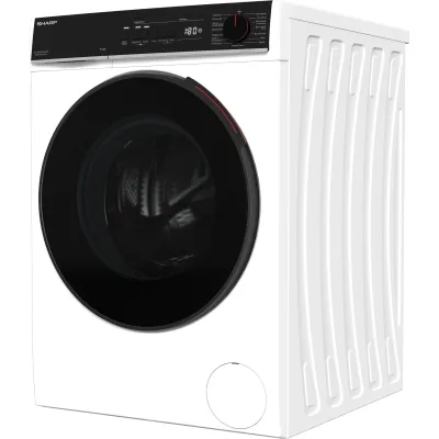 SHARP Waschmaschine ES-WNFB214CWDA-DE | 12 kg | A | 1400 U/min | Inverter Motor | AquaStop | WiFi | Dampf | Weiß