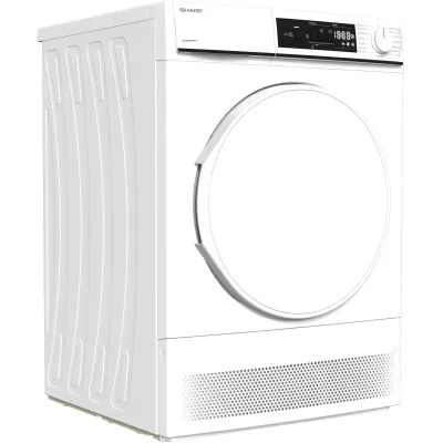 Sharp Kondensationstrockner KD-NCA8S7PW91-DE | 8 kg | Frontlader | 15 Programme | Startzeitvorwahl | weiß