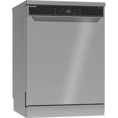 Sharp Geschirrspüler QW-NA3YF42AI-DE | 60 cm freistehend | 14 Maßgedecke | A Energie | 42 dB | Edelstahl