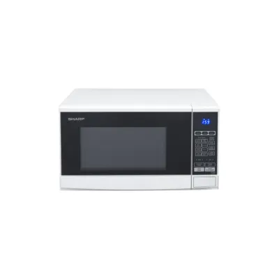 SHARP Mikrowelle Solo R-270W | 20 Liter | 800 W | 10 Stufen | 8 AutoCook | Touch | Timer | weiß