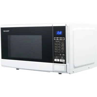 Sharp Mikrowelle R670W | 2-in-1 Grill | 20 L | 800 W | 1000 W Grill | 13 AutoCook Programme | Touch-Bedienung | Weiß