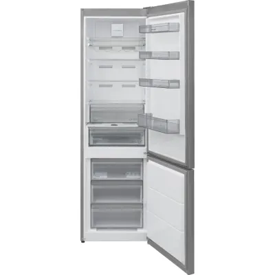 Sharp Kühl-Gefrierkombination SJ-NBA32DMXPB-EU | 366 L | NoFrost | 0°C-Zone | Abtauautomatik | LED | Edelstahl | EEK B