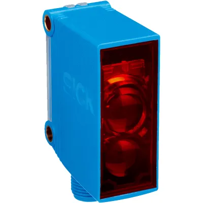 SICK Reflexions-Lichtschranke GL10-F4551 | PNP | M12 Stecker | 12 m Schaltabstand | PinPoint-LED | IP67 | 4-polig