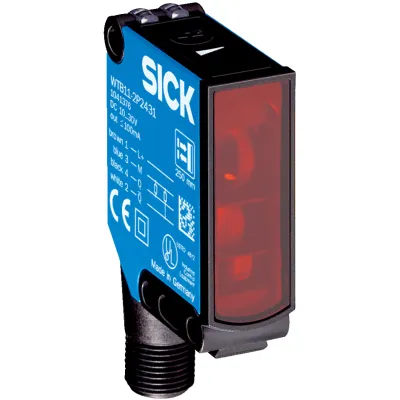 SICK Reflexions-Lichttaster WTB11-2P2431 | PNP | 20–350 mm | M12 Stecker | LED Rotlicht | IP66