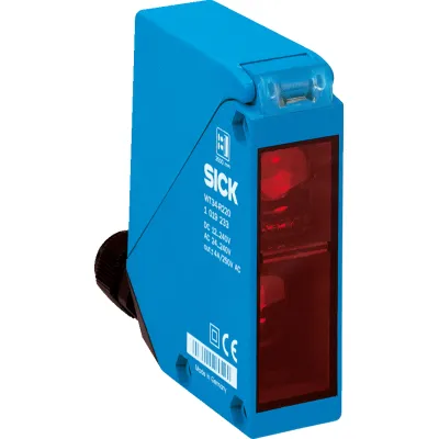 SICK Reflexions-Lichttaster WT34-B410 | 2500 mm Schaltabstand | NPN/PNP | M12 4-polig | IP67 | Infrarot | Kunststoff