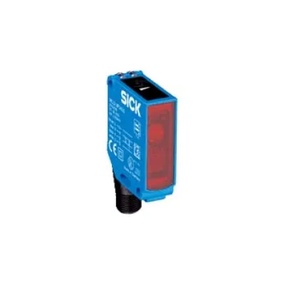 SICK Reflexionslichtschranke WL12-3P2431 | 7m Reichweite | PNP | Quader | M12 Stecker | Rotlicht | IP67 | Kunststoff