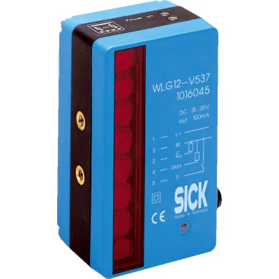 SICK Reflexions-Lichtgitter WLG12-P537 | 1,5 m Reichweite | 12,5 mm Strahlabstand | 2x PNP | M12-Stecker