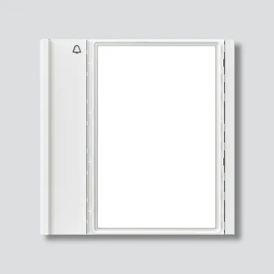 Siedle Ruftastenmodul TM 700-1-0 W | 1 Ruftaste Vario kompatibel | Bus-System | Unterputz/Aufputz | 99x99x26mm | weiß