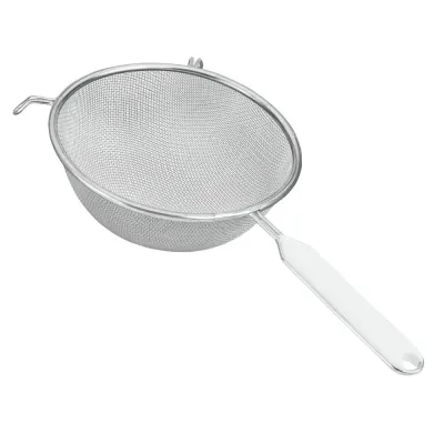 Metaltex Sieb 20cm 110520080 | Küchensieb mittelfeines Alugewebe | Aluminium PP-Griff | spülmaschinengeeignet | weiß