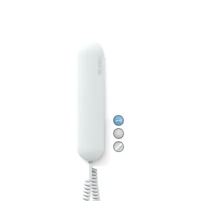 Siedle Haustelefon Analog HTA 811-0 WH/W | 6+n Technik | Aufputz | Abhörsicher | Lautstärkeregelung | Kunststoff | Weiß