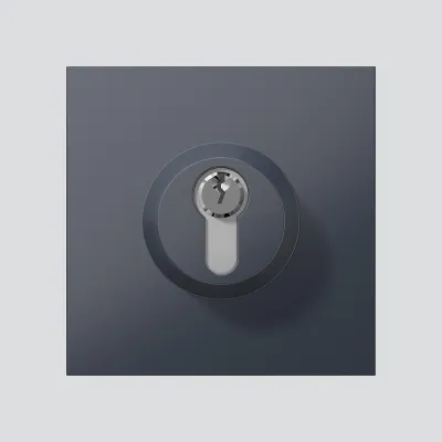 Siedle Schloss-Modul SM 611-01 AG | Türkommunikation | Funktionsmodul | 99x99x50 mm | Kunststoff | anthrazitgrau