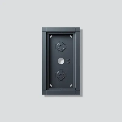 Siedle Aufputzgehäuse GA 612-2/1-01 AG | 2 Module | Aluminium | für Innen/Außen | anthrazitgrau | 232x132x36,5 mm